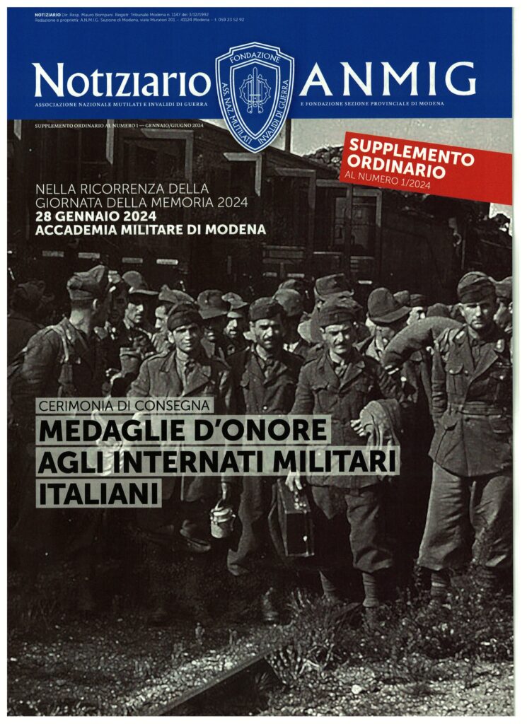 MEDAGLIE D'ONORE AGLI INTERNATI MILITARI MODENESI 2024